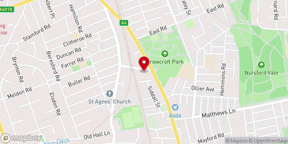 Map showing location of Authentic City Church - Assemblies of God