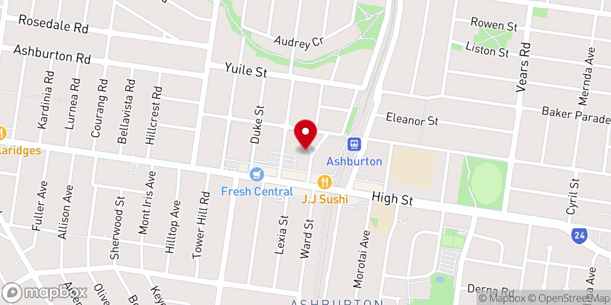 Map showing location of Melbourne Seventh Day Baptist Church