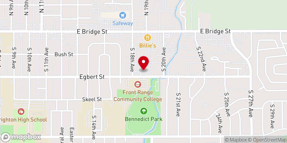 Map showing location of Rocky Mountain Baptist Church
