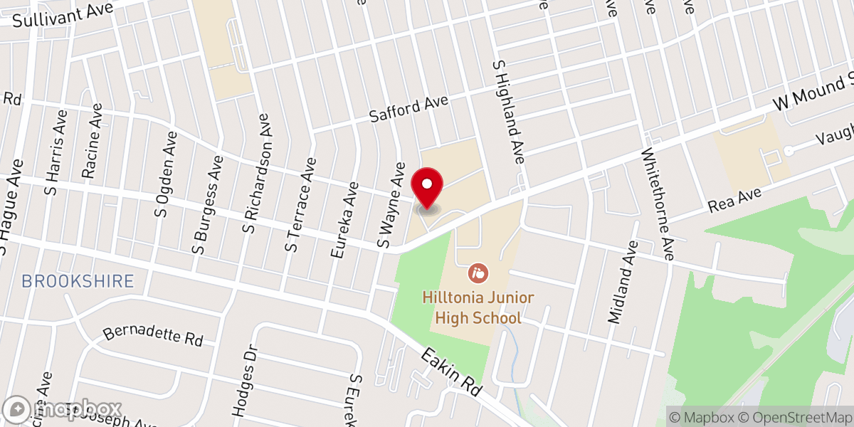Map showing location of Saint Agnes Church