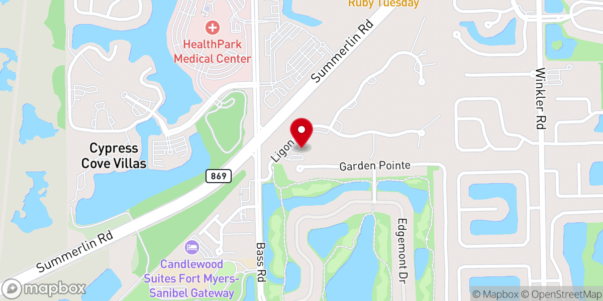 Map showing location of Westminster Presbyterian Church (PCA)