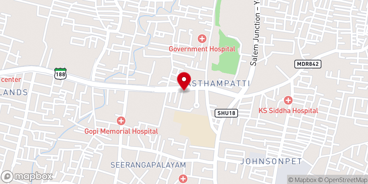 Map showing location of CSI Immanuel Church