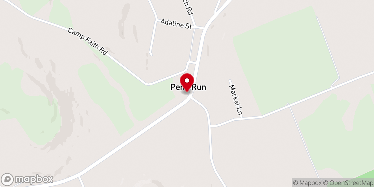 Map showing location of Harmony Presbyterian Church