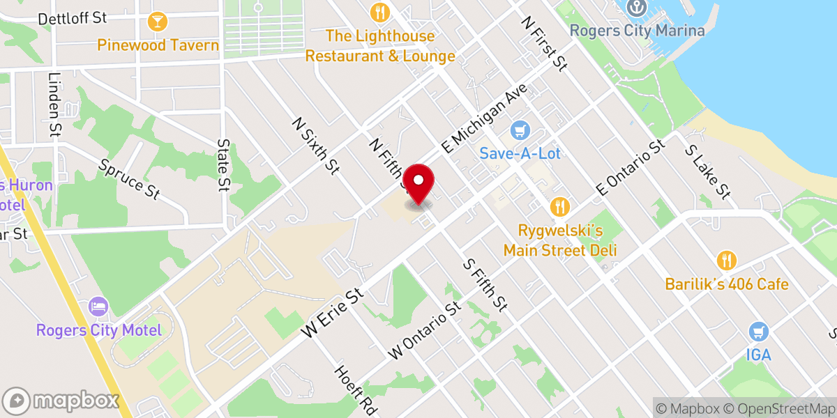 Map showing location of St. John Lutheran School