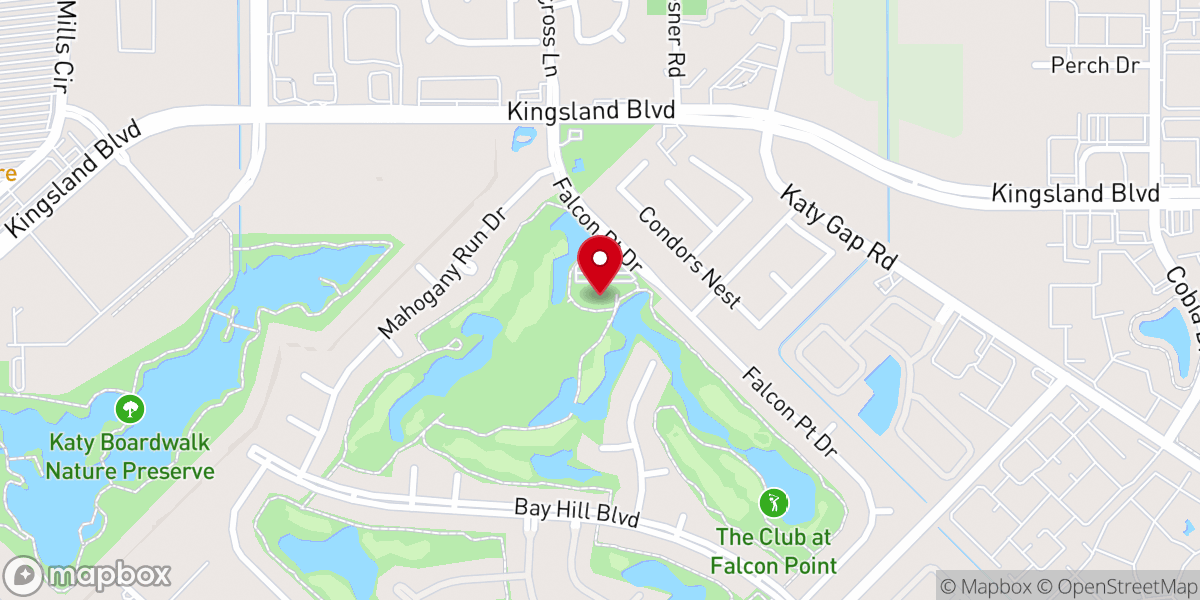 Map showing location of The Club at Falcon Point