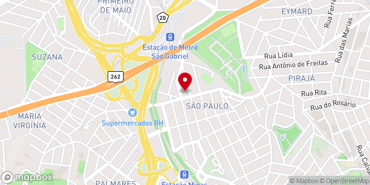 Map showing location of Paróquia São Paulo Apóstolo