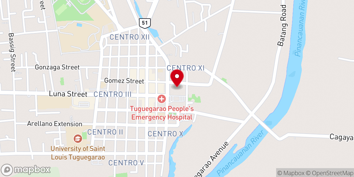 Map showing location of St. Peter Metropolitan Cathedral