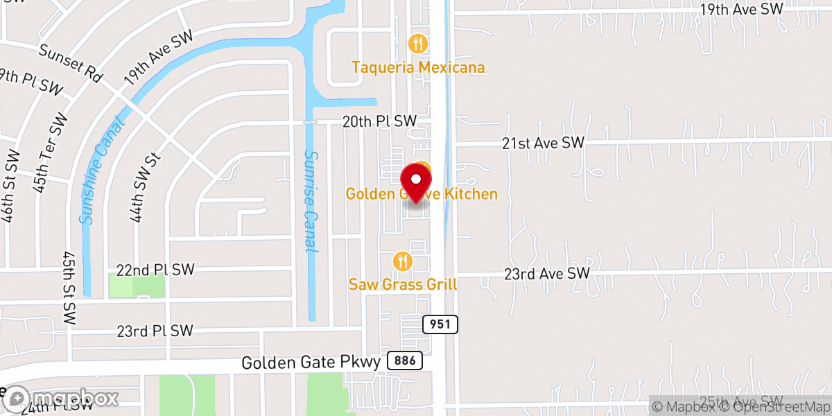 Map showing location of Compassion Church of Naples