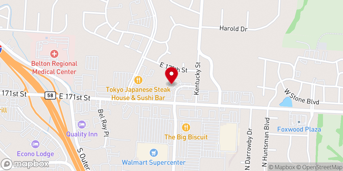 Map showing location of Golden Spur Ministries