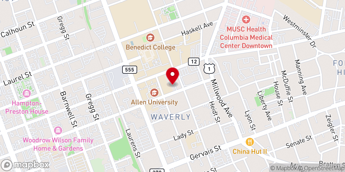 Map showing location of St Martin de Porres Catholic School