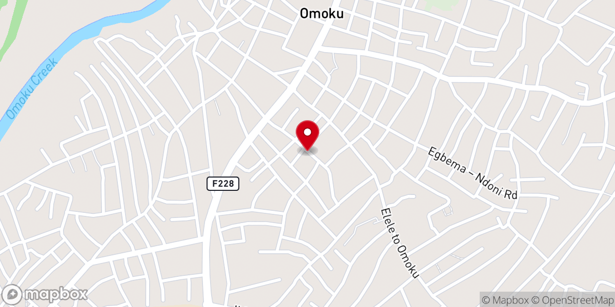 Map showing location of Winners Chapel