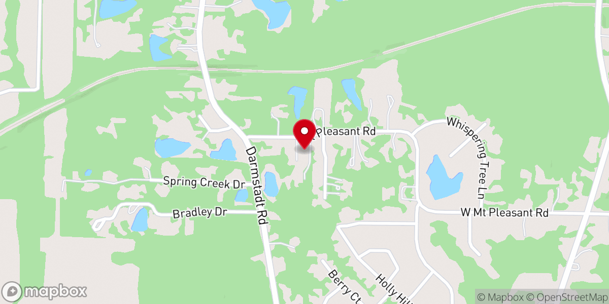 Map showing location of Northside Reformed Baptist Church