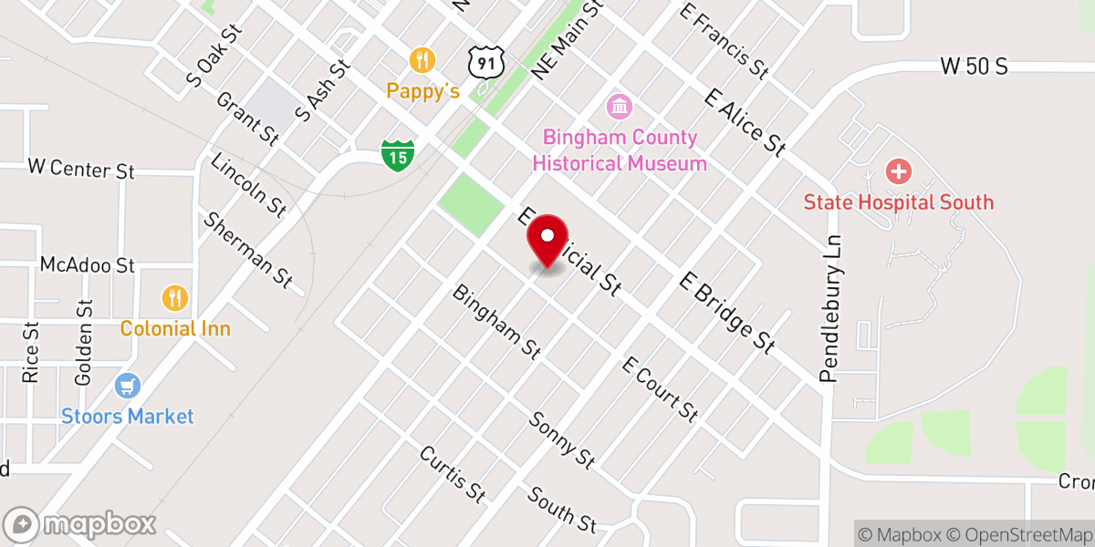 Map showing location of Jason Lee Memorial United Methodist