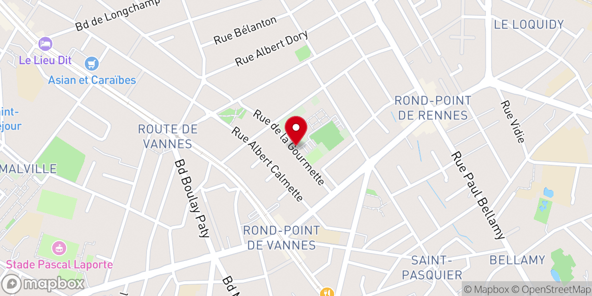 Map showing location of Evêché de Nantes