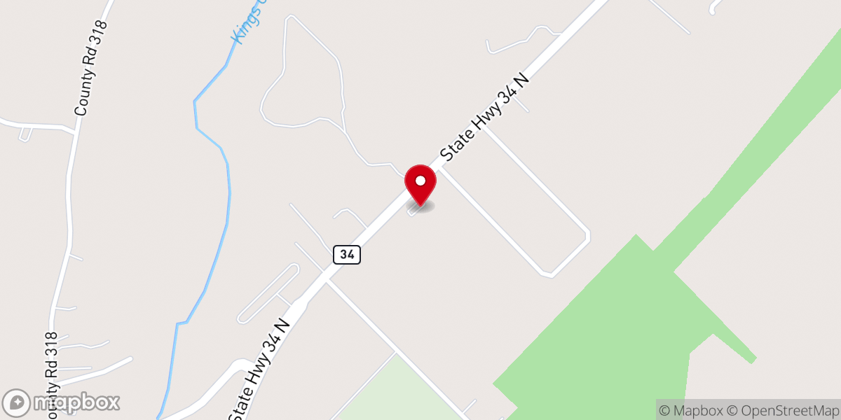 Map showing location of The Rock Church Of Terrell