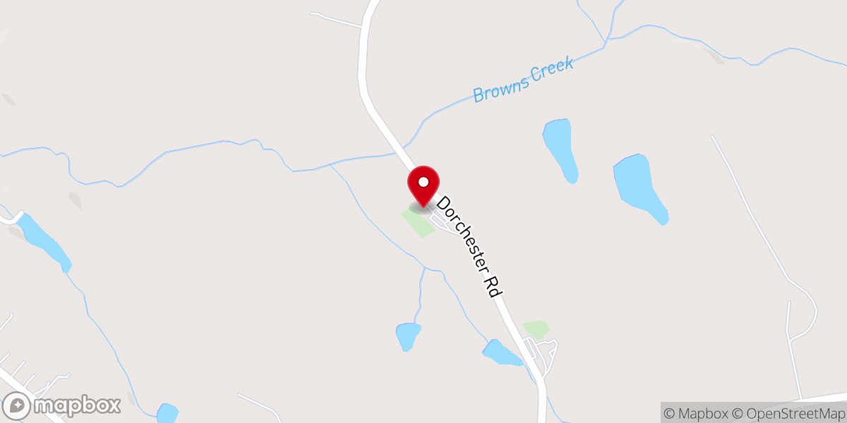 Map showing location of New Hopewell Baptist Church