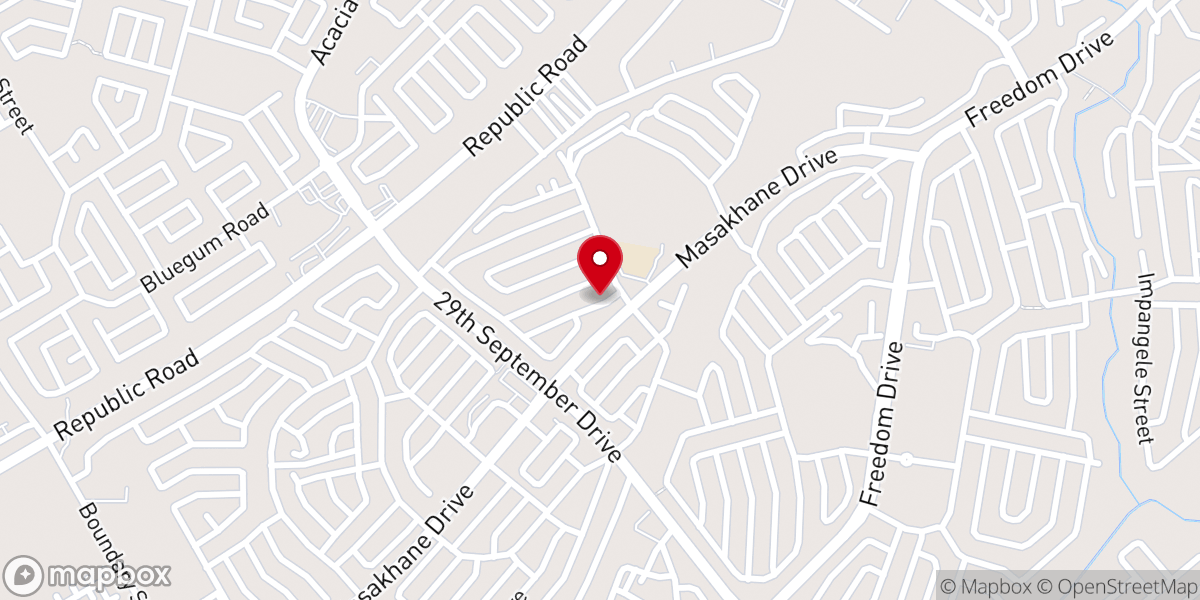 Map showing location of Holy Rosary
