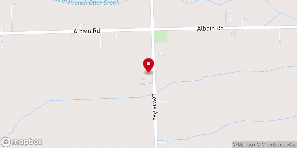 Map showing location of Cornerstone Baptist Church