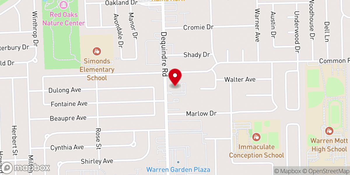 Map showing location of Amazing Grace Lutheran Church