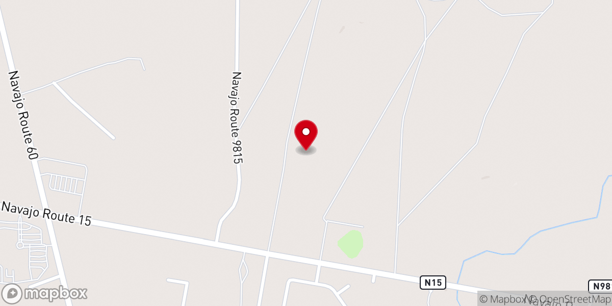 Map showing location of Navajo Christian Foundation