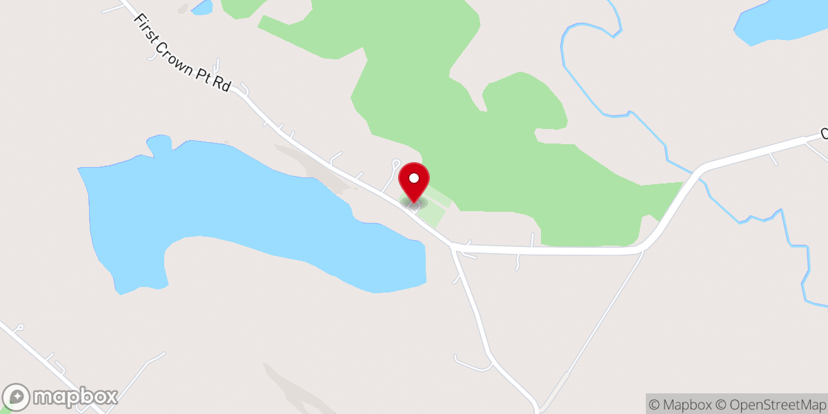 Map showing location of Crownpoint Baptist Church