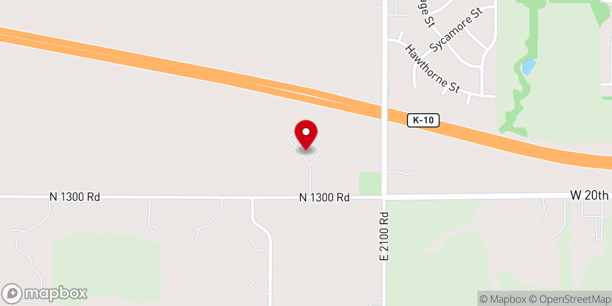 Map showing location of Eudora United Methodist Church