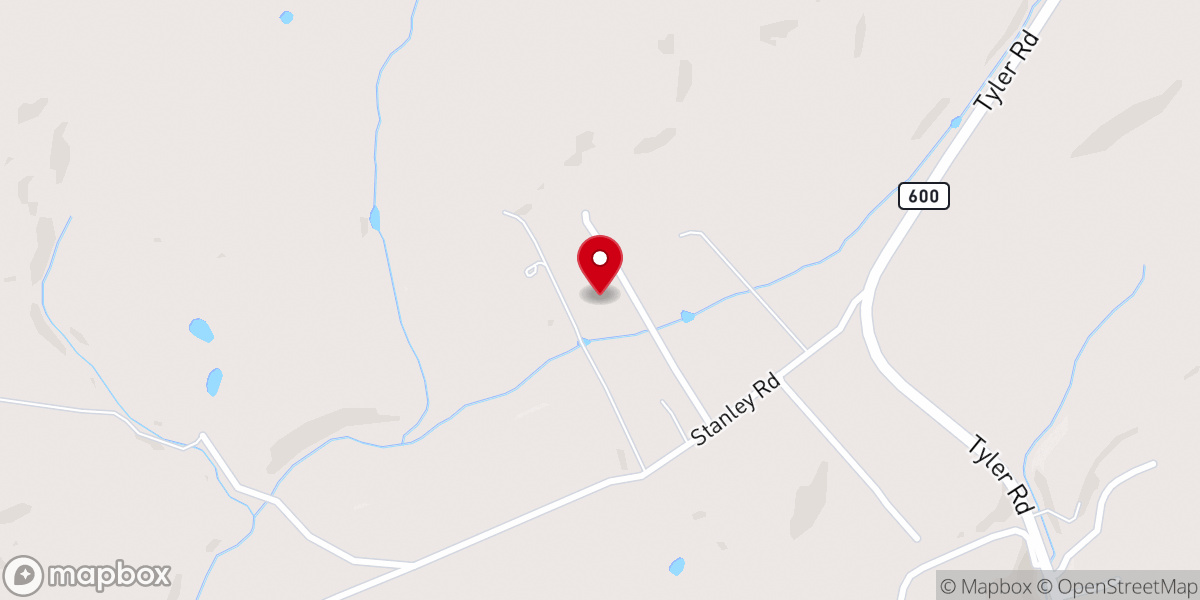 Map showing location of Rev. T. Michael Bond