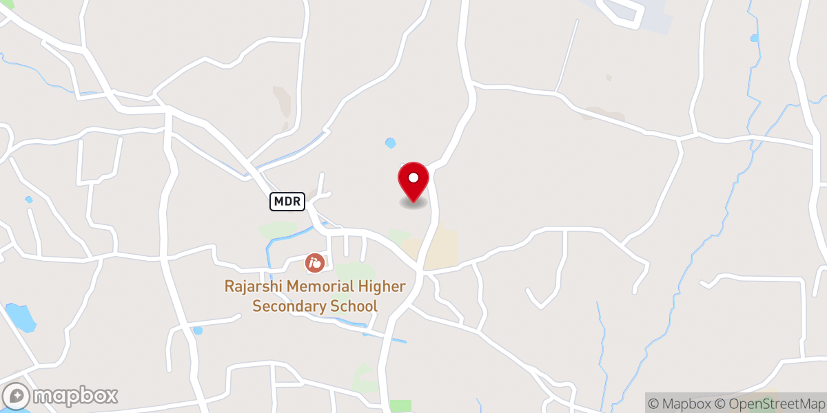 Map showing location of St. Mary's Orthodox Syrian Church