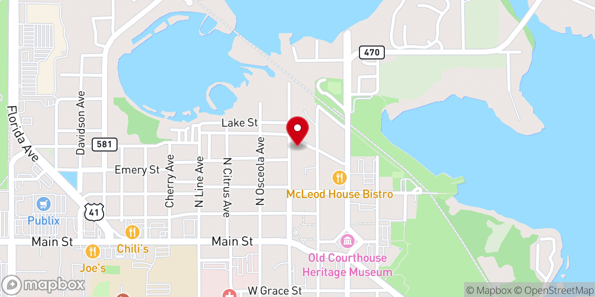 Map showing location of New Birth Gospel Tabernacle