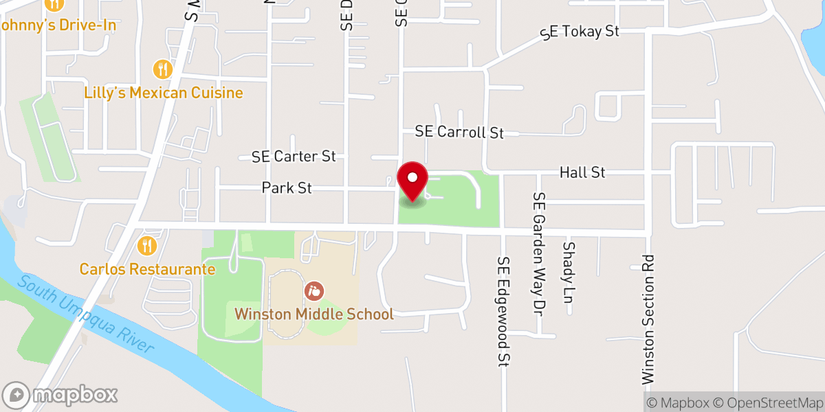 Map showing location of Winston Community Center