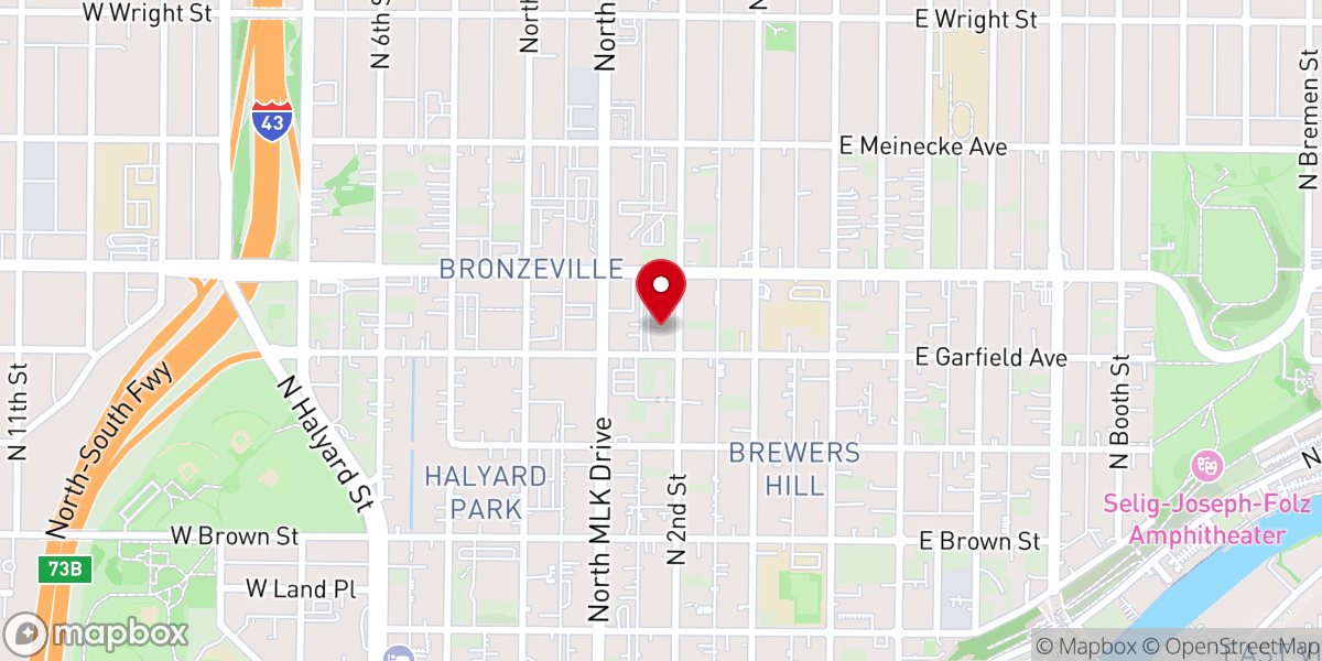Map showing location of Mount Zion Baptist Church