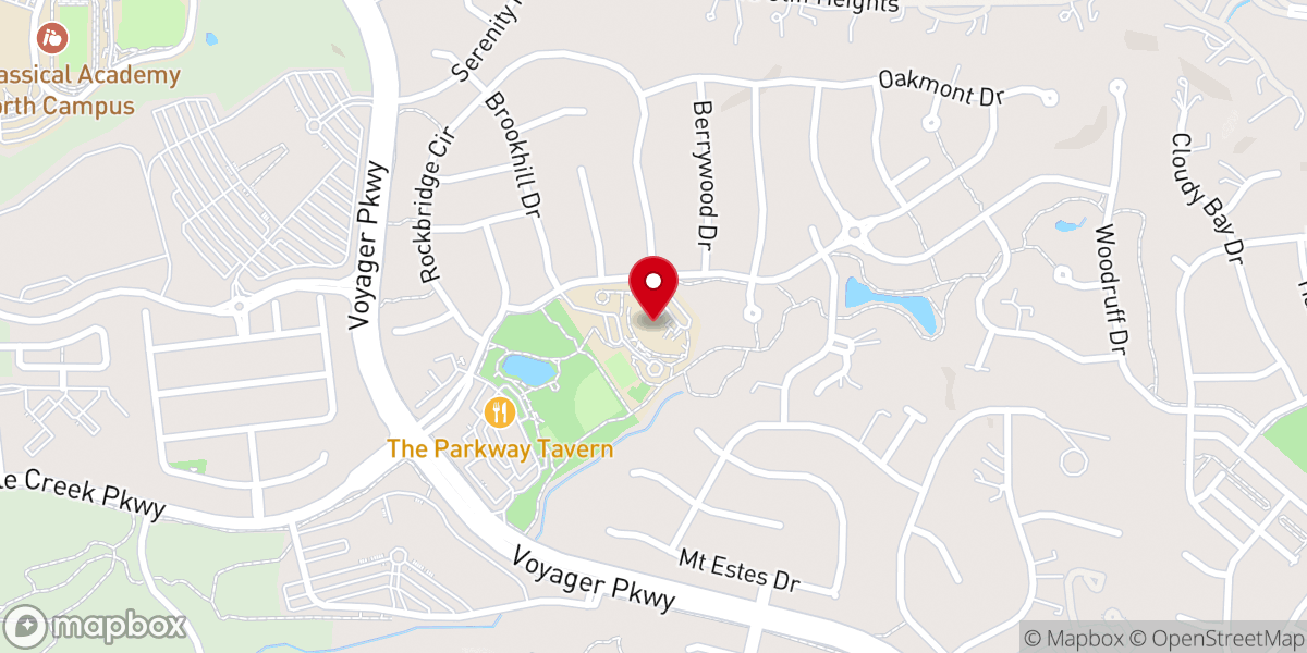 Map showing location of Covenant Grace Church