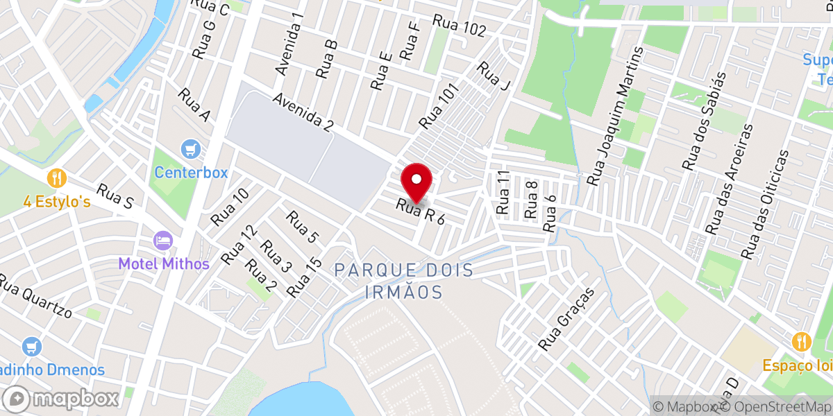 Map showing location of Igreja de Deus no Brasil em Rosalina