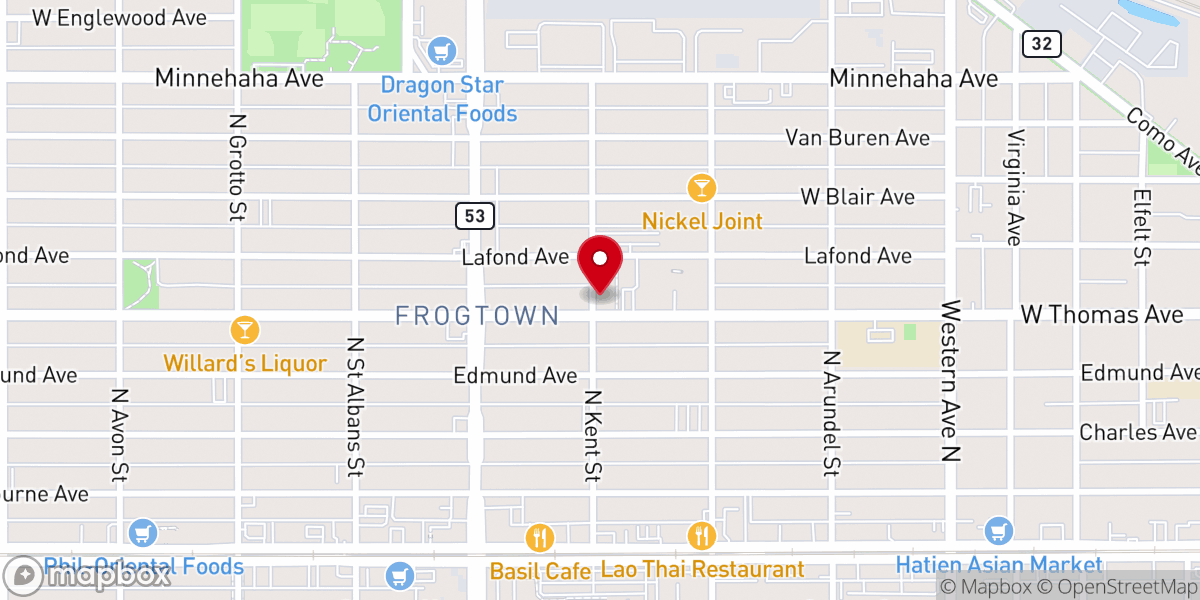 Map showing location of Church of Saint Agnes