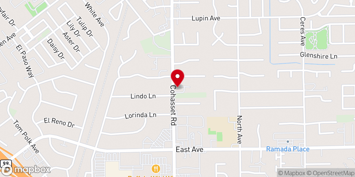 Map showing location of Landmark Missionary Baptist Church