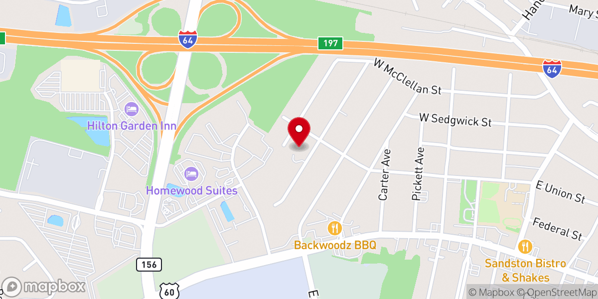 Map showing location of Village of Faith Ministries
