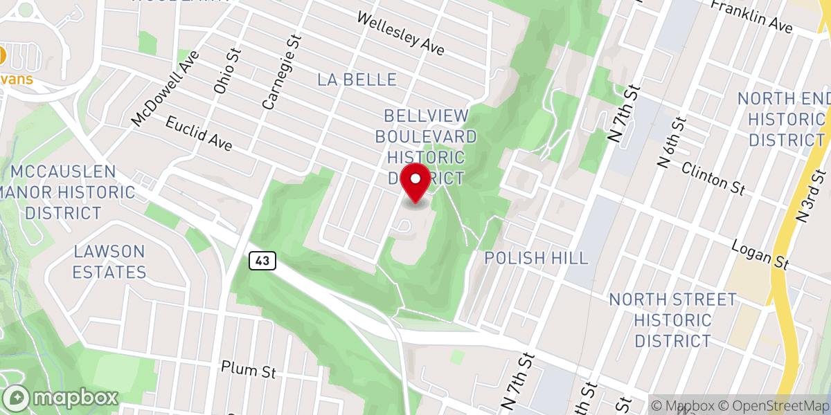 Map showing location of Marian Fathers of the Immaculate Conception