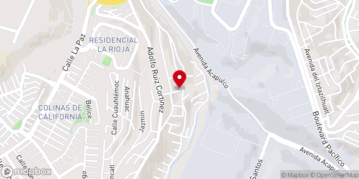 Map showing location of Iglesia Cristiana Lirio de los Valles