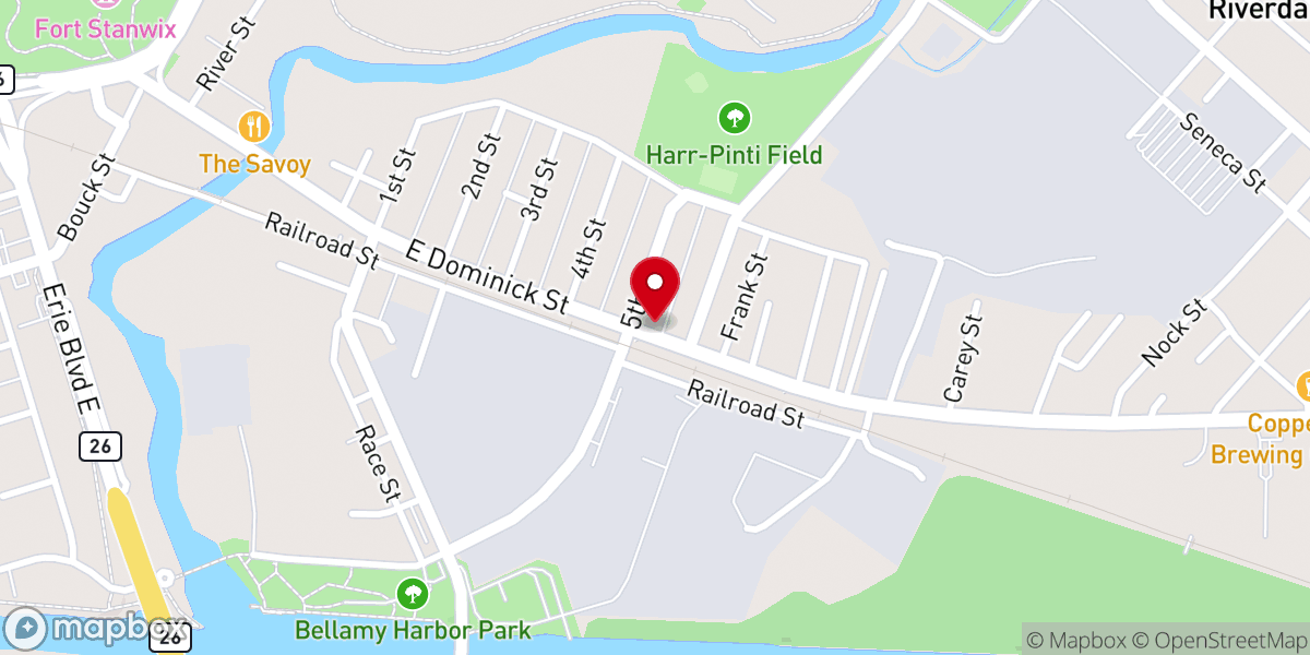 Map showing location of DeMatteo's