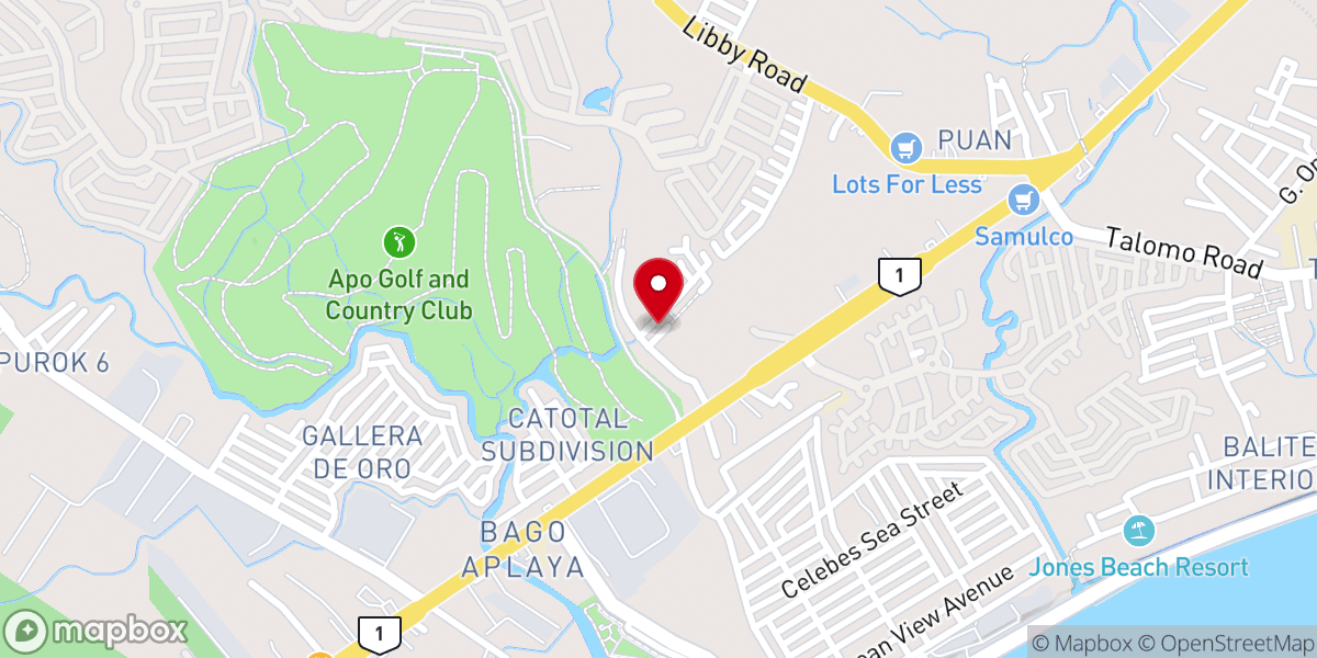 Map showing location of Sr. Sto. Nino Chapel