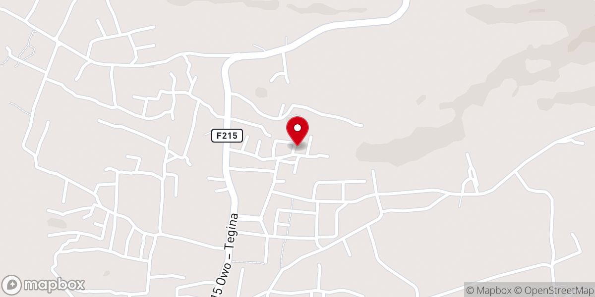 Map showing location of GOFAMINT Student Fellowship (GSF)