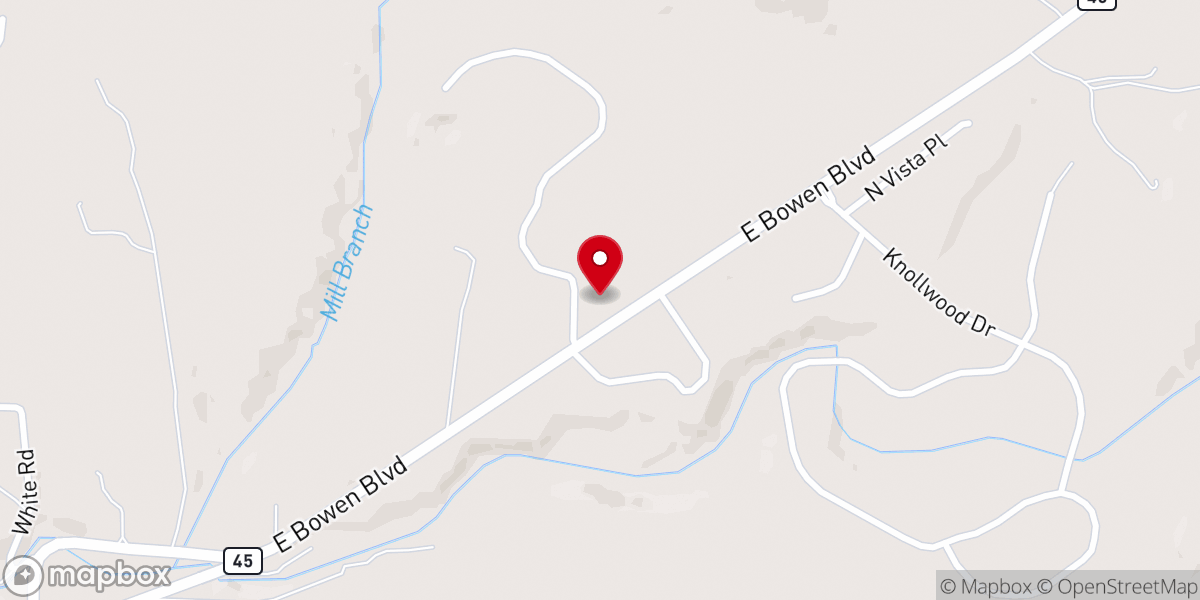 Map showing location of First Southern Baptist Church