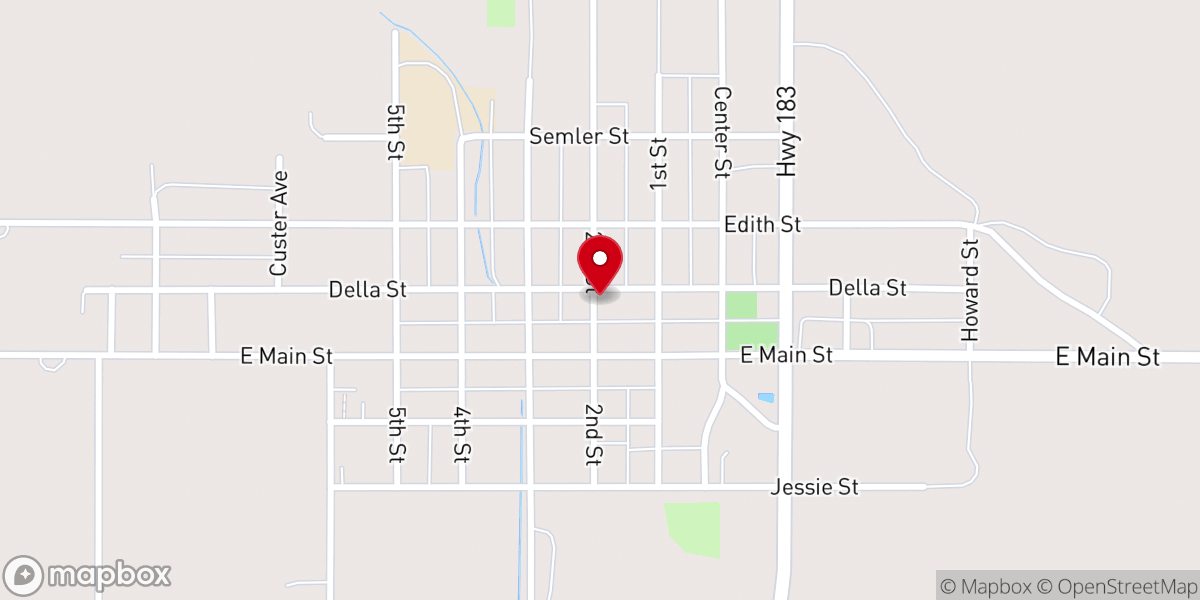 Map showing location of Sargent City Clerk's Office