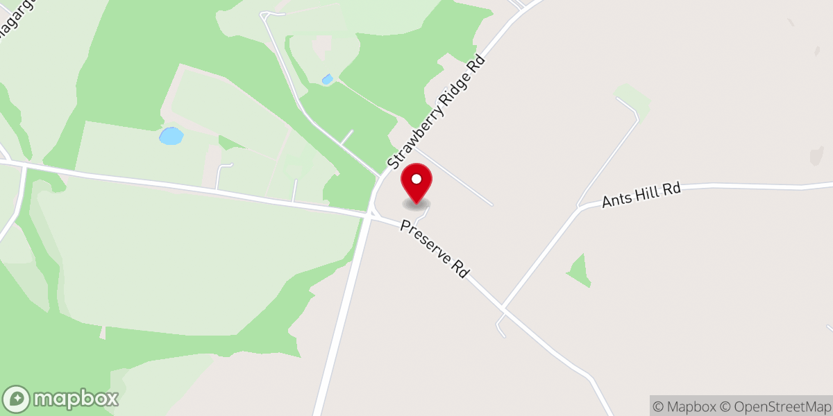 Map showing location of Derry Mennonite Church