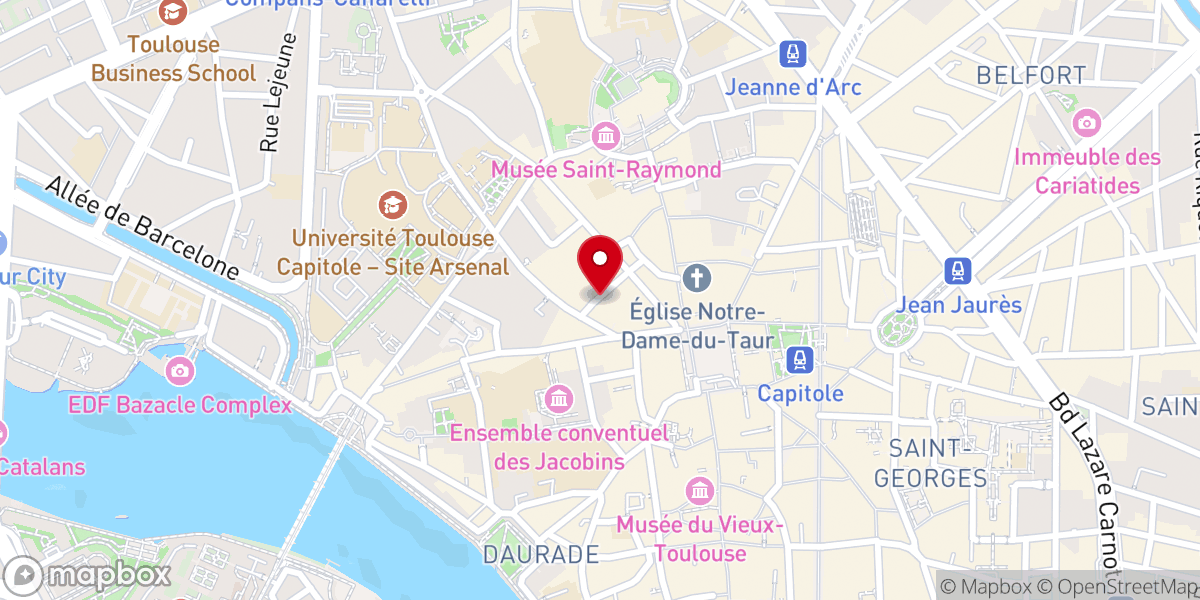 Map showing location of Vestiges de l'ancien couvent des cordeliers