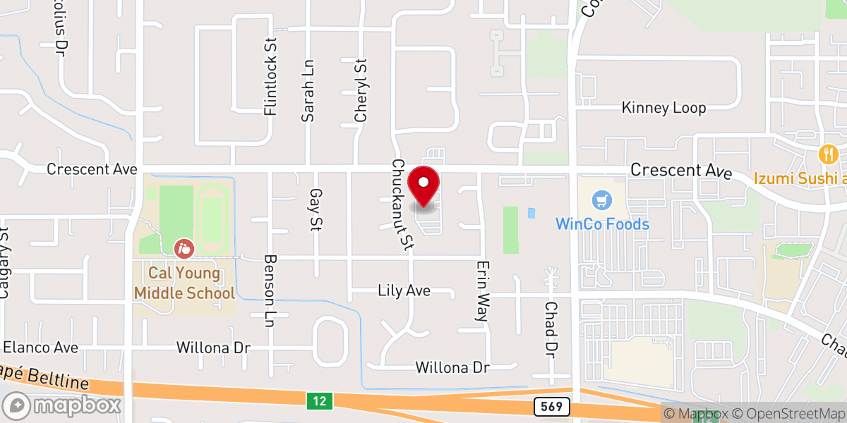 Map showing location of Norkenzie Christian Church
