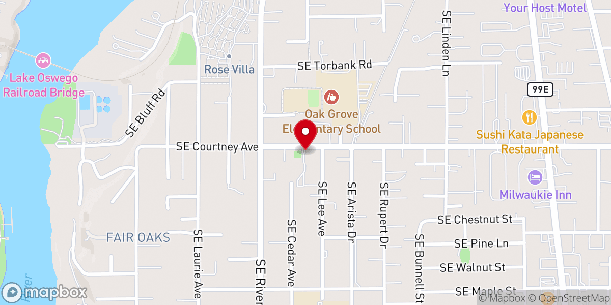 Map showing location of Good Roots Community Church