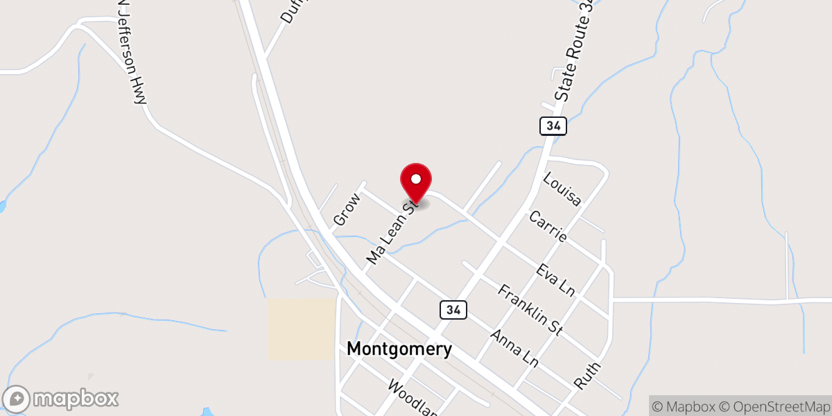 Map showing location of St Luke AME Church