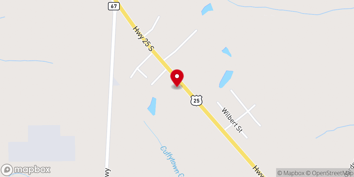 Map showing location of Augusta Hwy Independent Baptist