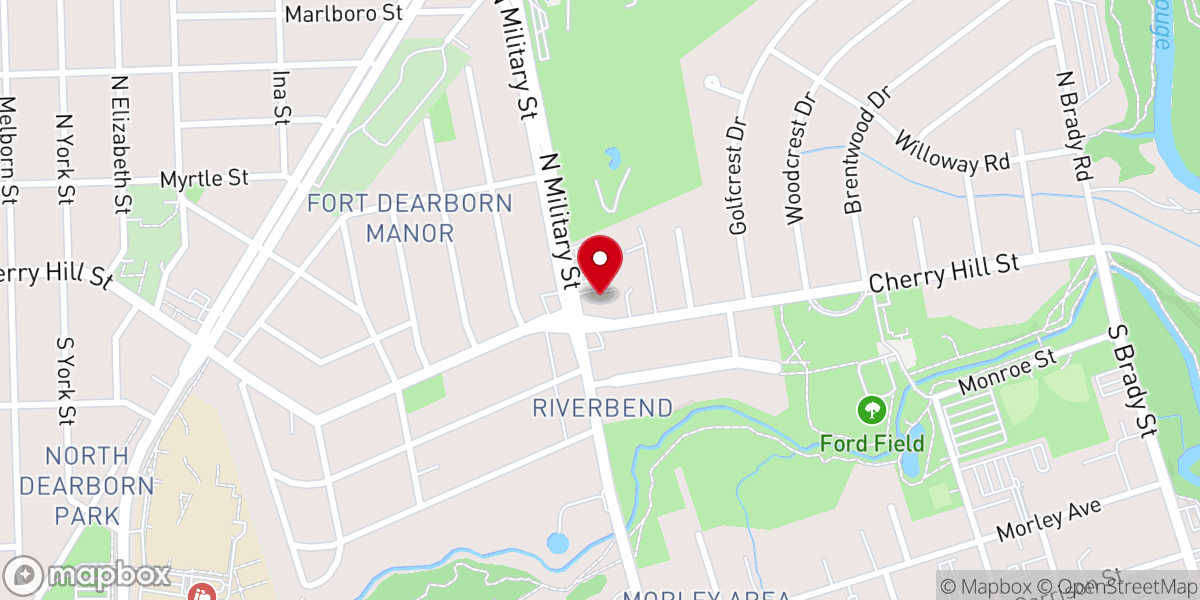 Map showing location of Christ Episcopal Church